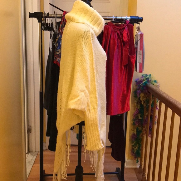 Source Unknown ♦️ Cable Turtleneck | Chunky/Bulky  Cowl-Turtleneck | Sz S - Picture 4 of 11